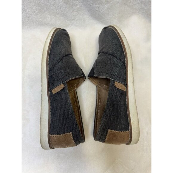 BOBS from SKECHERS Womens Memory Foam Gray Canvas Loafers Shoes Slip On Sz 7.5 - Picture 3 of 10